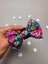 Bundle - Candy Floral harness, collar, waste bag, lead, bow tie set